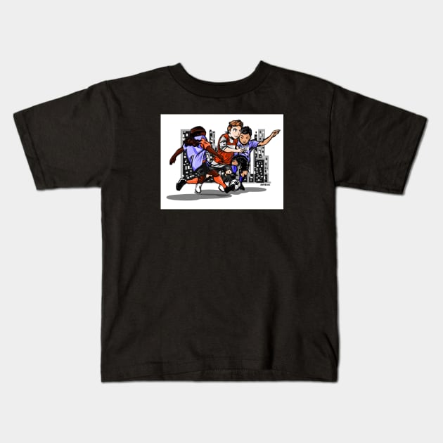 Ballers at Play 1 Kids T-Shirt by BoldLineImages18